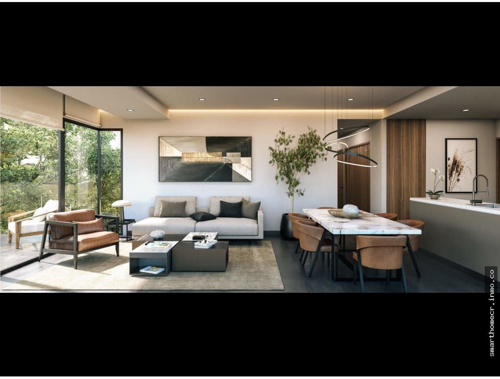 Venta de apartamentos de 2 habitaciones en escazu