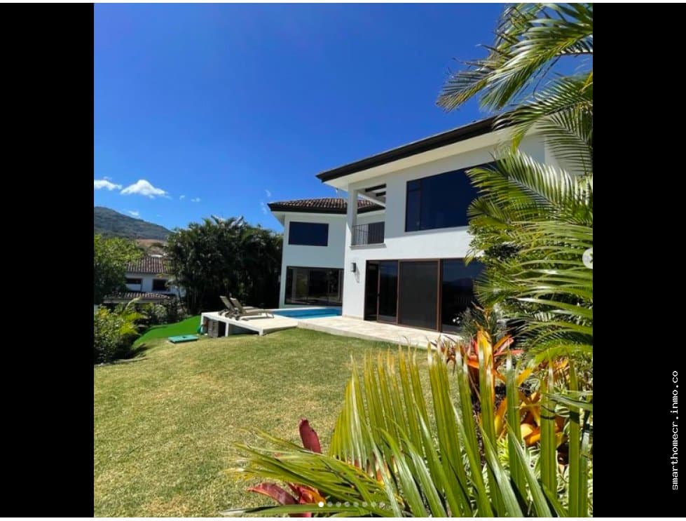 Venta o alquiler residencia de lujo en condominio cerro real, escazú